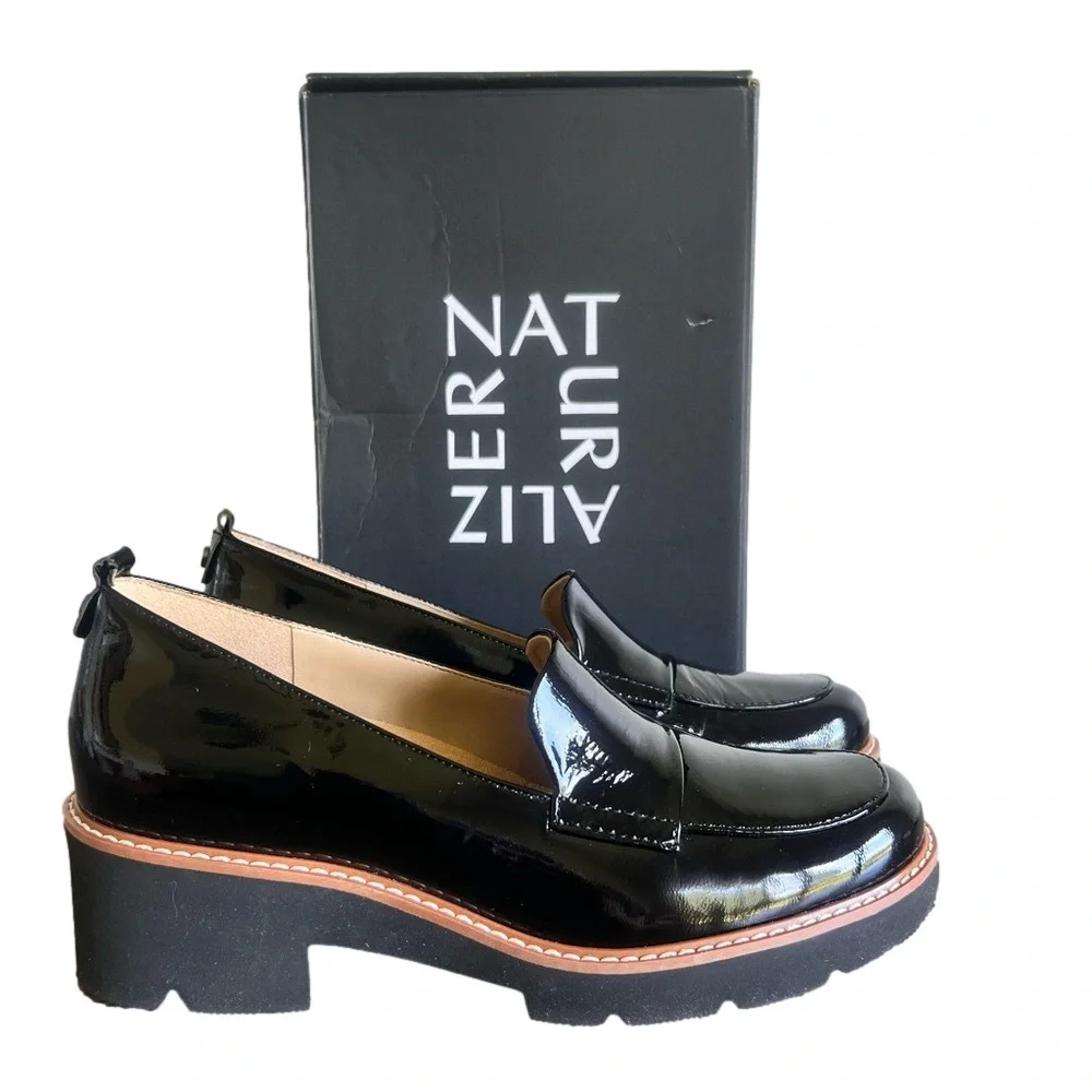 Naturalizer NEW Women's Darry Black Patent Leather Shoe Size 8 #B1465A